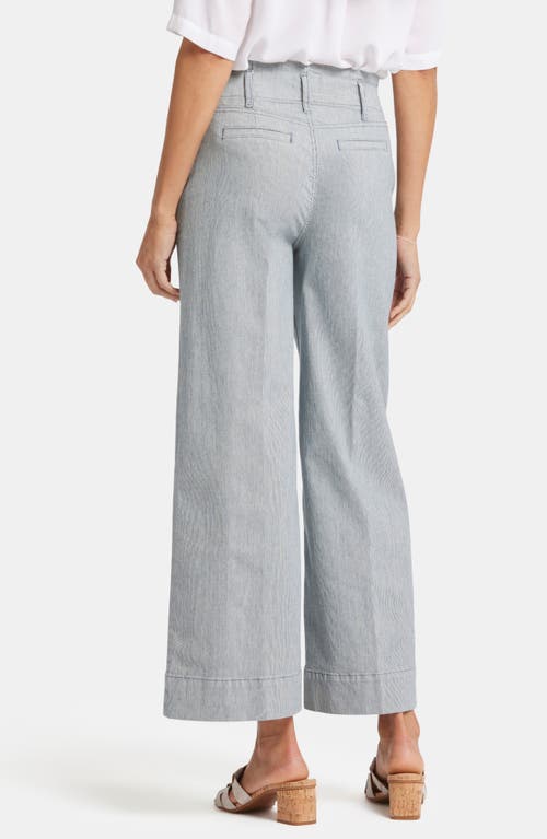 Nydj Mona Striped High Rise Wide Leg Pants