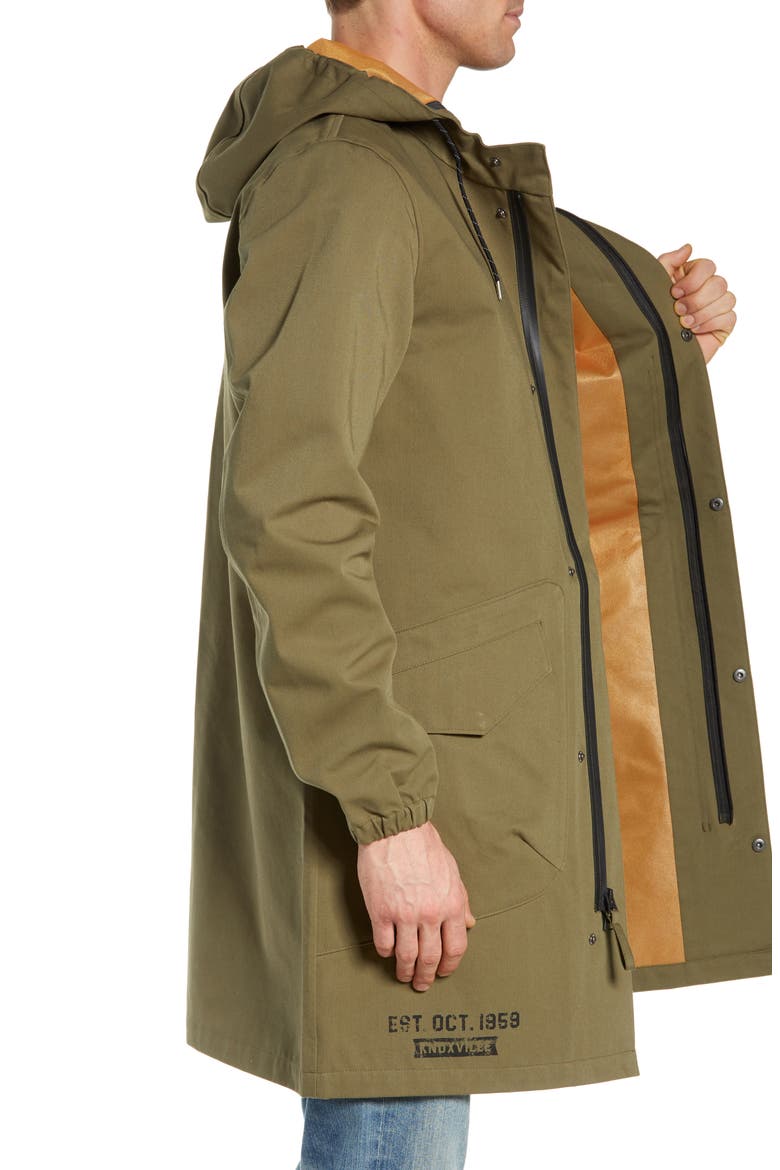 Duster Waterproof Field Coat, Alternate, color, VINTAGE OLIVE