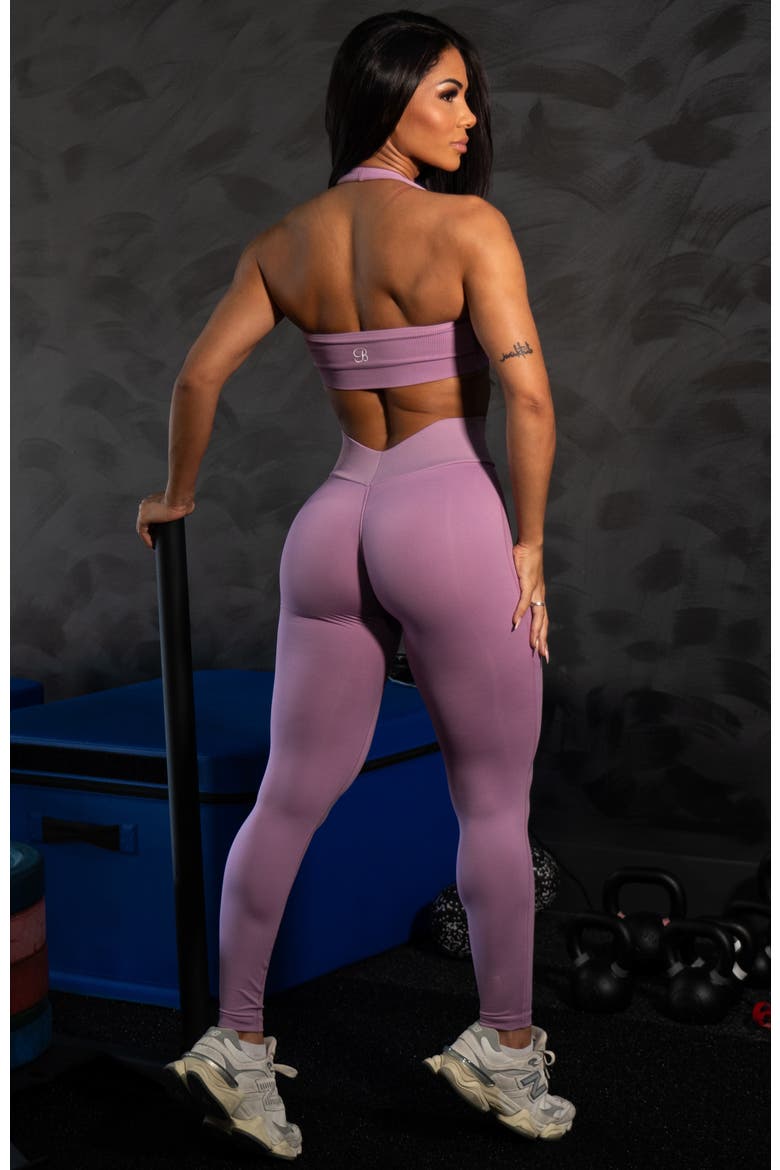 Figure Butt Lift Leggings, Alternate, color, Smokey Grape