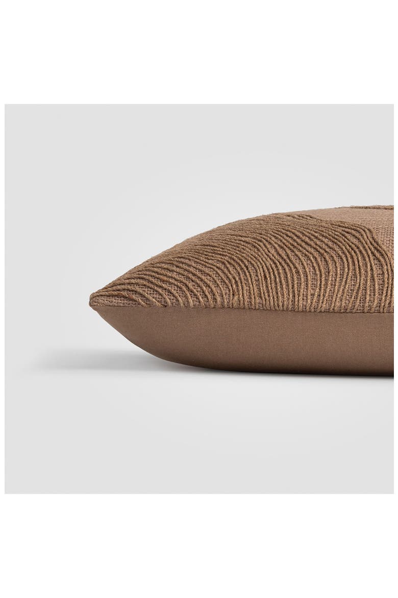Jute Embroidery Terrain Accent Pillow, Alternate, color, JUTE