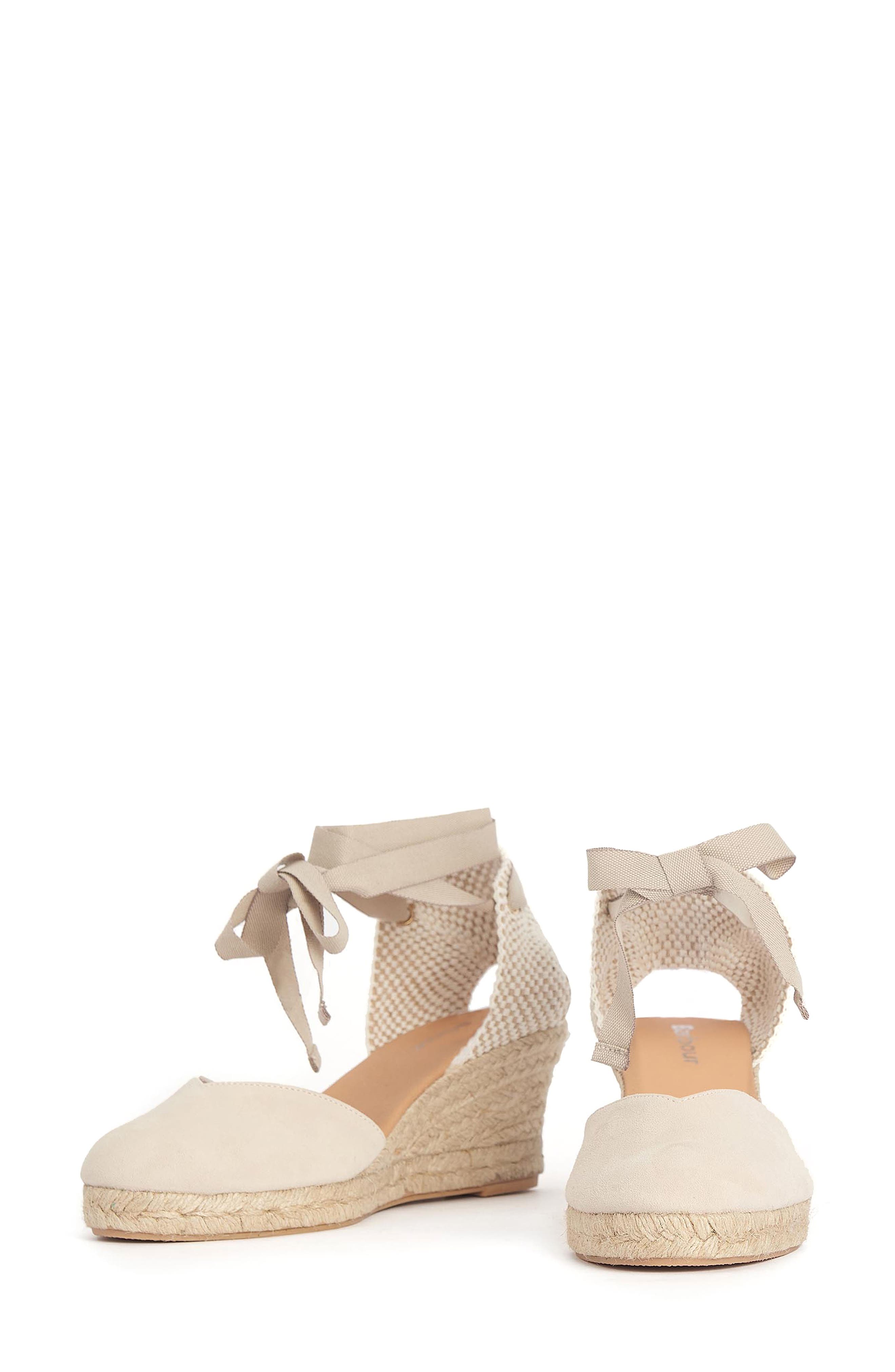 Barbour Juana Ankle Wrap Espadrille Wedge d'Orsay Pump, Alternate, color, 