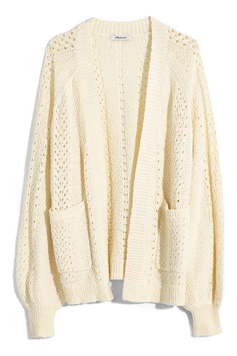 Sunnyvale Cardigan Sweater, Alternate, color, BRIGHT IVORY