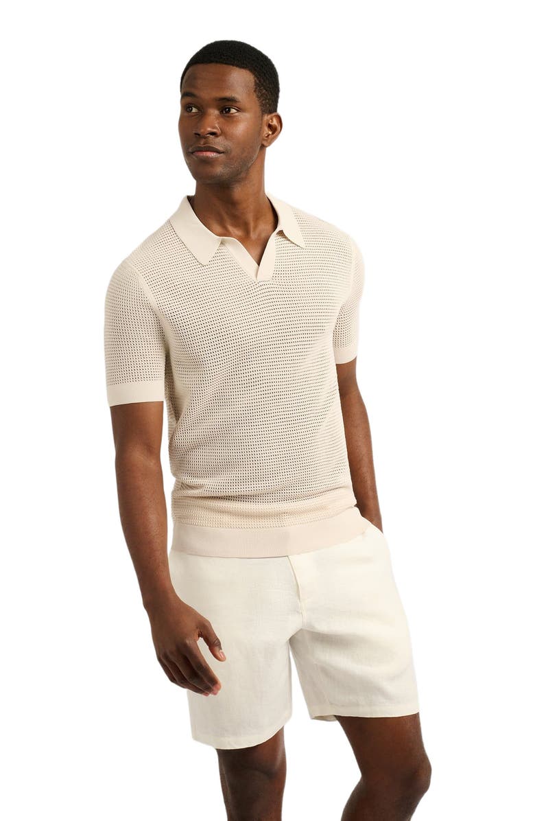 Onia Mesh Knit Polo, Alternate, color, 
