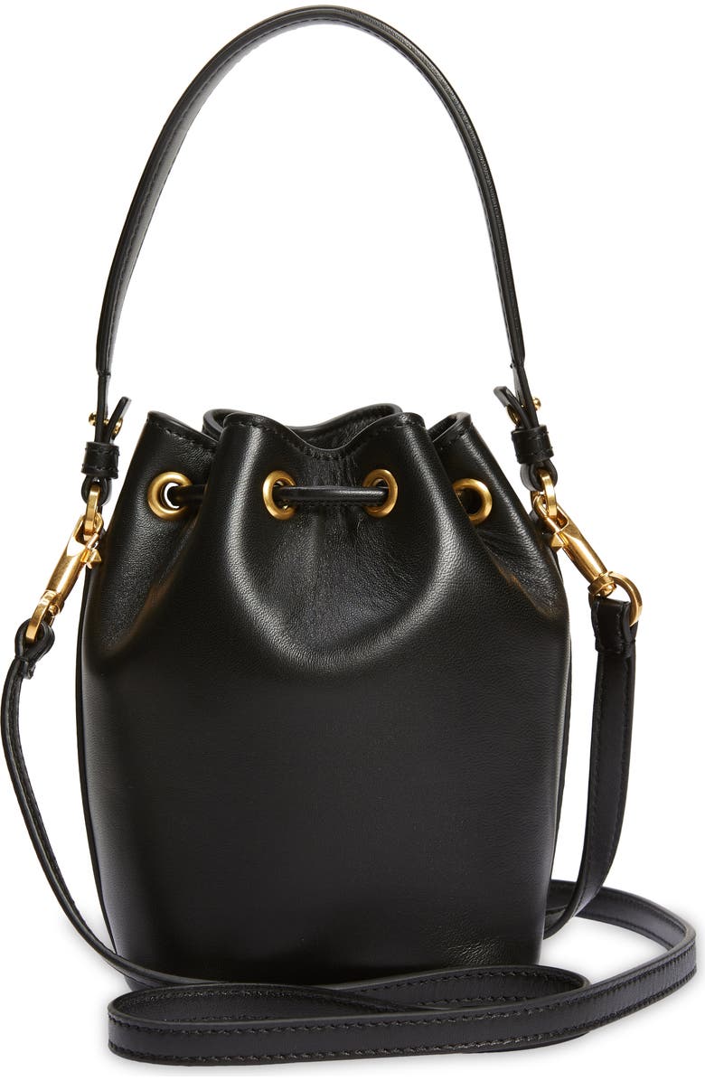 Valentino Garavani Mini VLOGO Signature Leather Bucket Bag, Alternate, color,