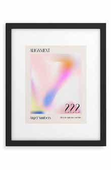 Deny Designs 'Angel Numbers' by Mambo Art Studio Framed Wall Art