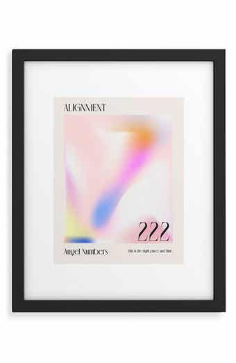 'Angel Numbers' by Mambo Art Studio Framed Wall Art