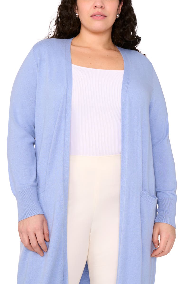 Halogen<sup>®</sup> Open Front Longline Cardigan, Alternate, color, Forever Blue
