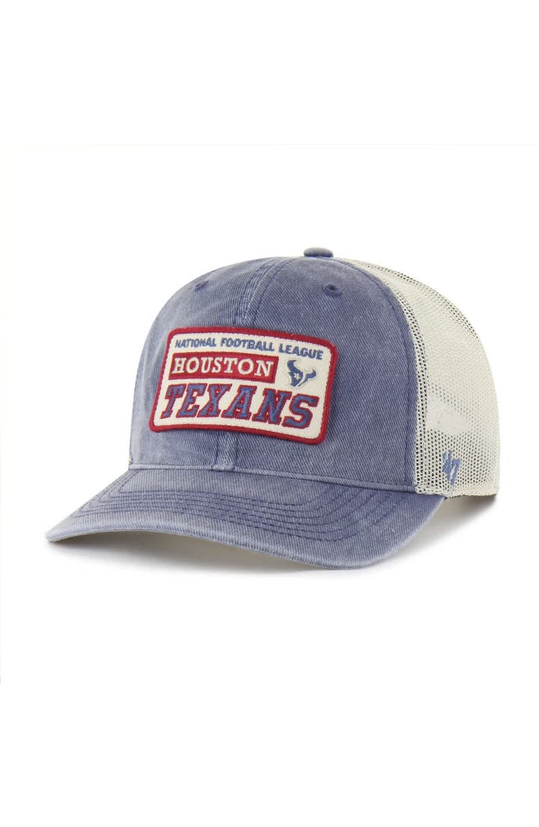 '47 Men's '47  Navy Houston Texans Canteen Relaxed Trucker Adjustable Hat, Main, color, Navy