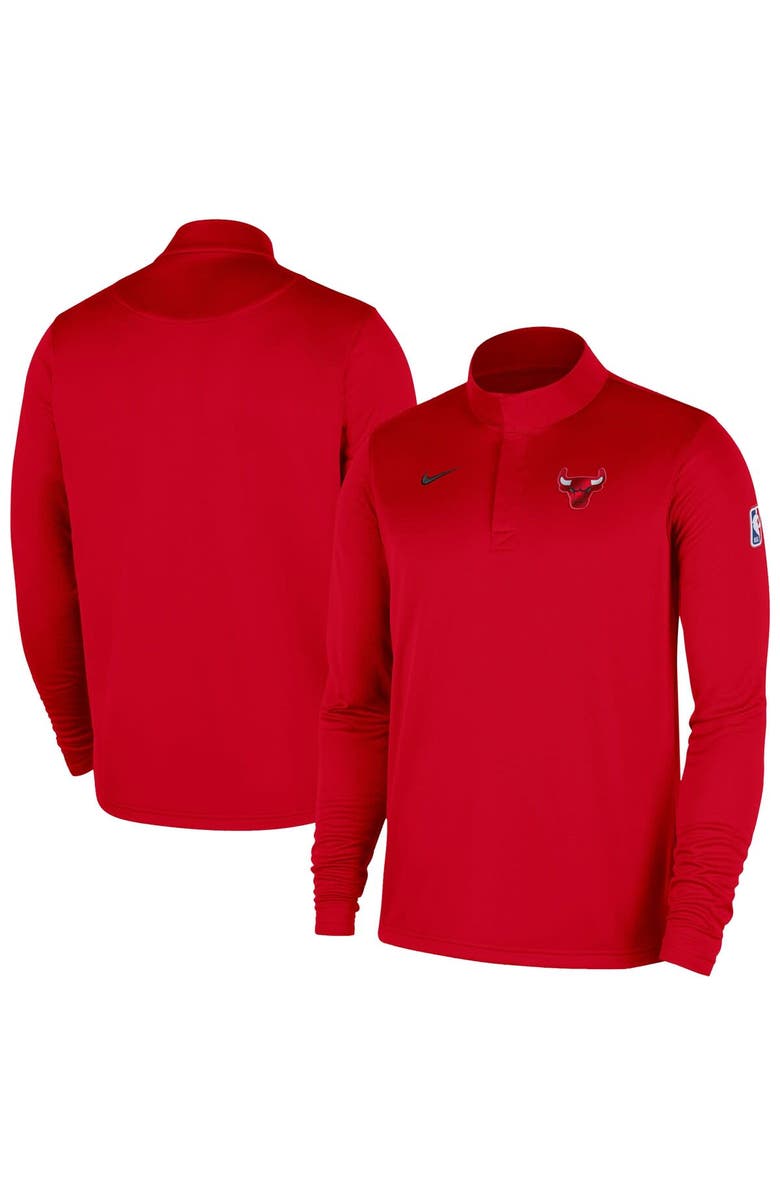 Nike Men's Nike Red Chicago Bulls 2025/26 Authentic Coaches Quarter-Zip Dri-Fit Top, Main, color, Red