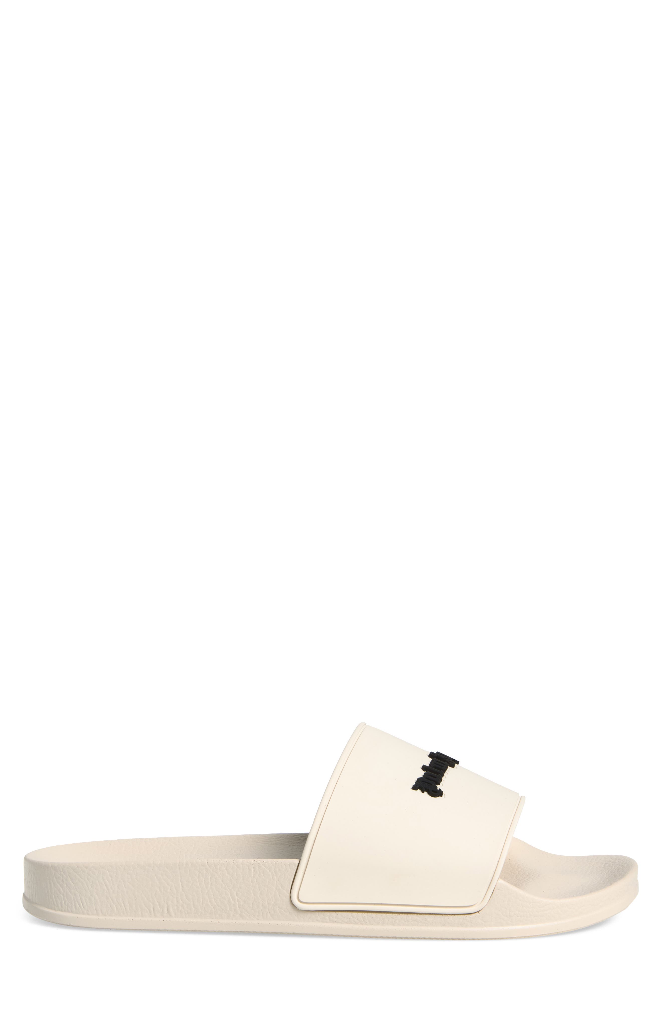 Logo Pool Slide Sandal, Alternate, color, WHITE