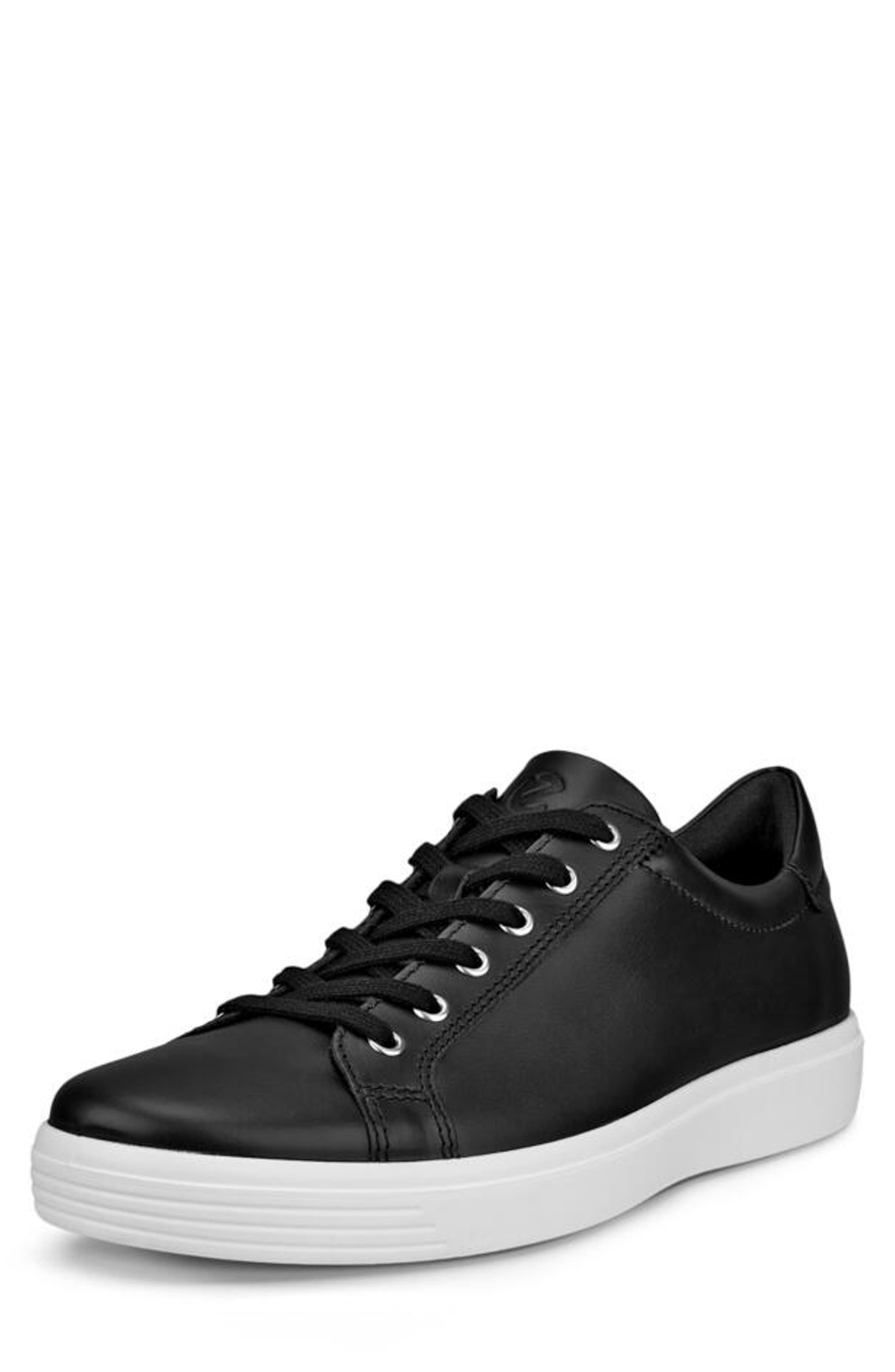 ECCO Soft Classic Leather Sneaker, Main, color, 