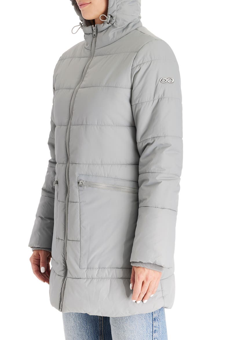 3-in-1 Hybrid Quilted Waterproof Maternity Puffer Coat, Alternate, color, GRAPHITE
