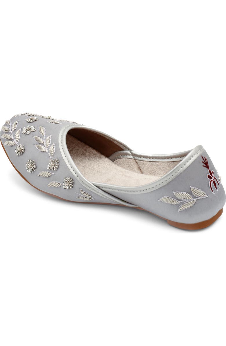 FUCHSIA Amira Silver Embroidery Flat, Alternate, color, Silver
