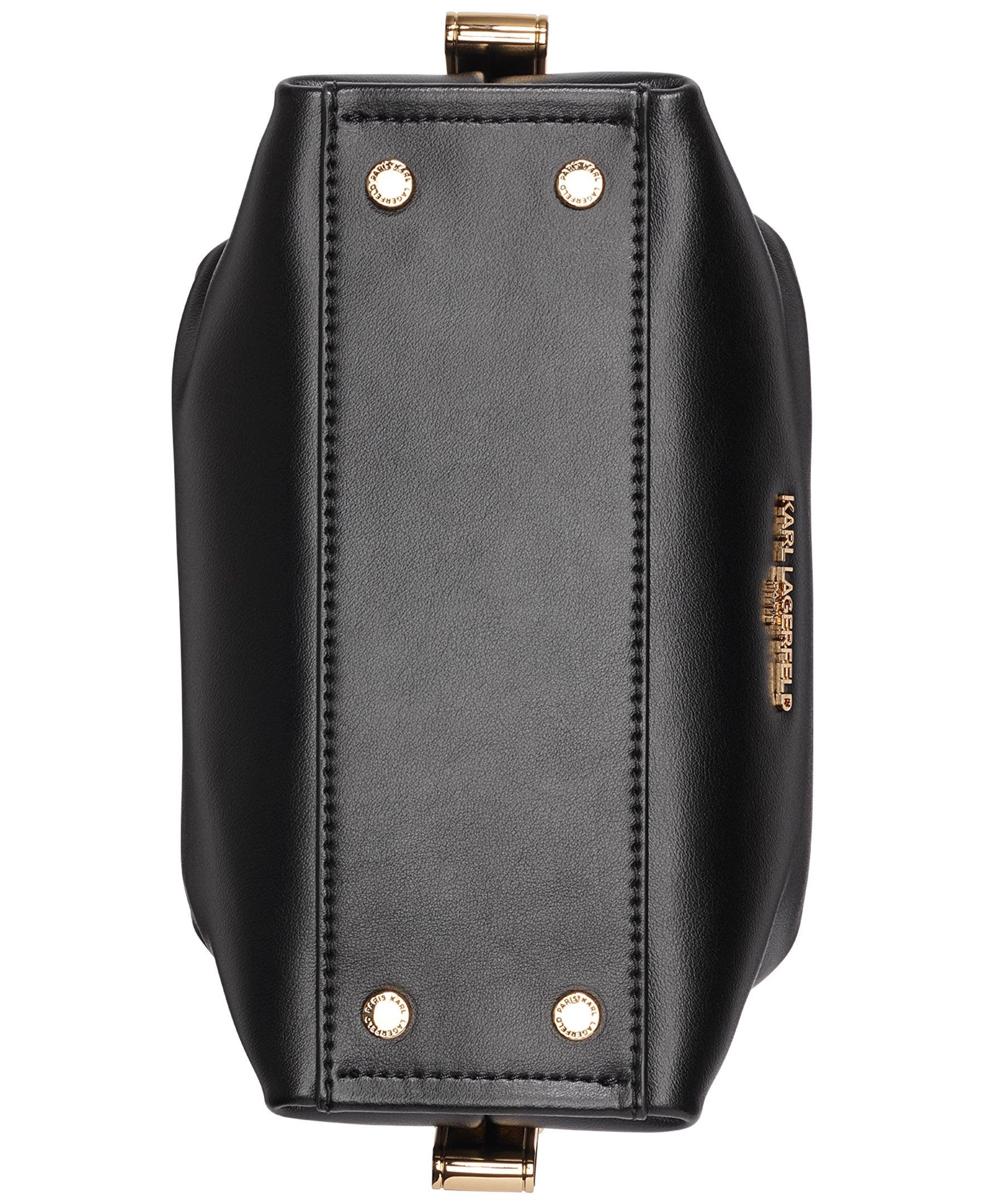 KARL LAGERFELD PARIS Charlaine Crossbody, Alternate, color, Black/Gold
