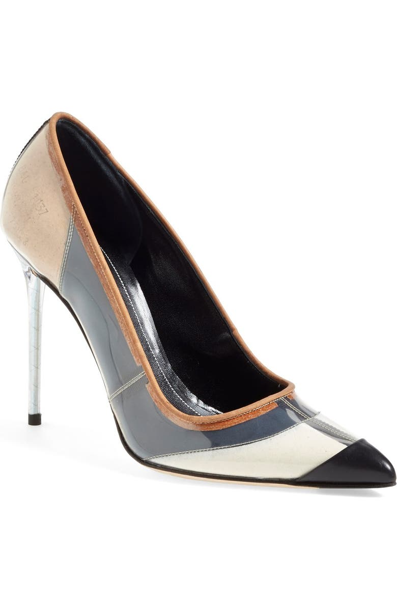 Balenciaga 'Vinyl' Pointy Toe Pump, Main, color,