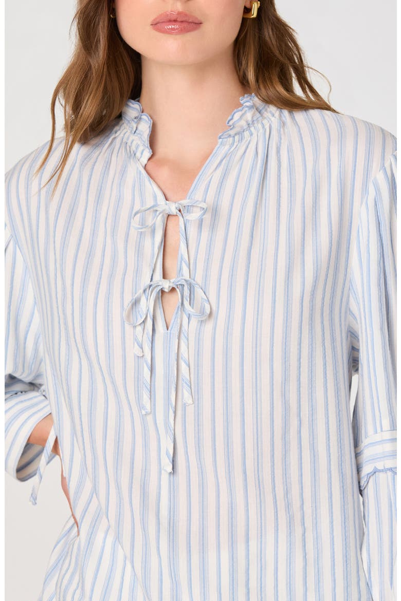 Taliyah Long Sleeve Top, Alternate, color, BLUE STRIPE