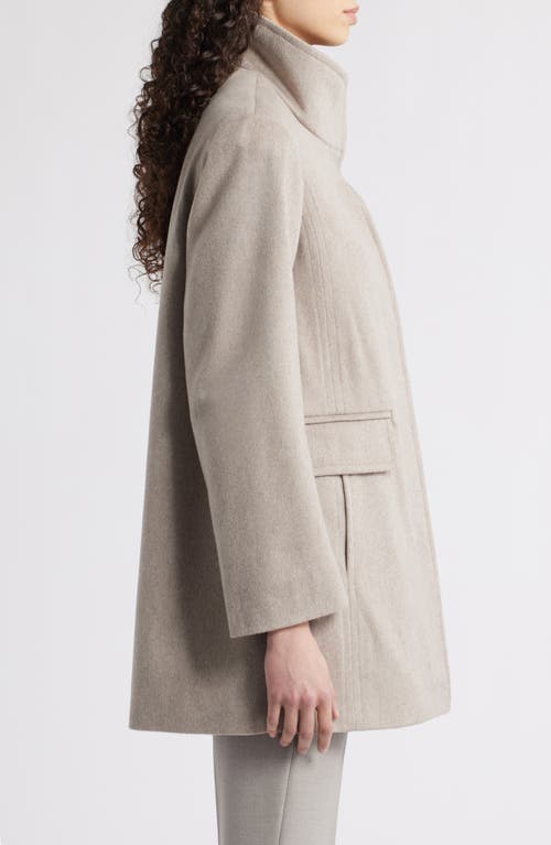 Fleurette Zoey Stand Collar Wool Car Coat