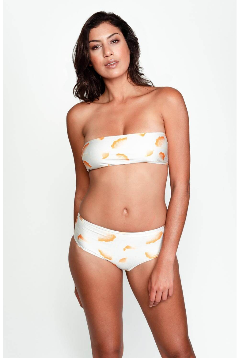 Bianca Strapless Bikini Top, Alternate, color, Ginkgo Ivory