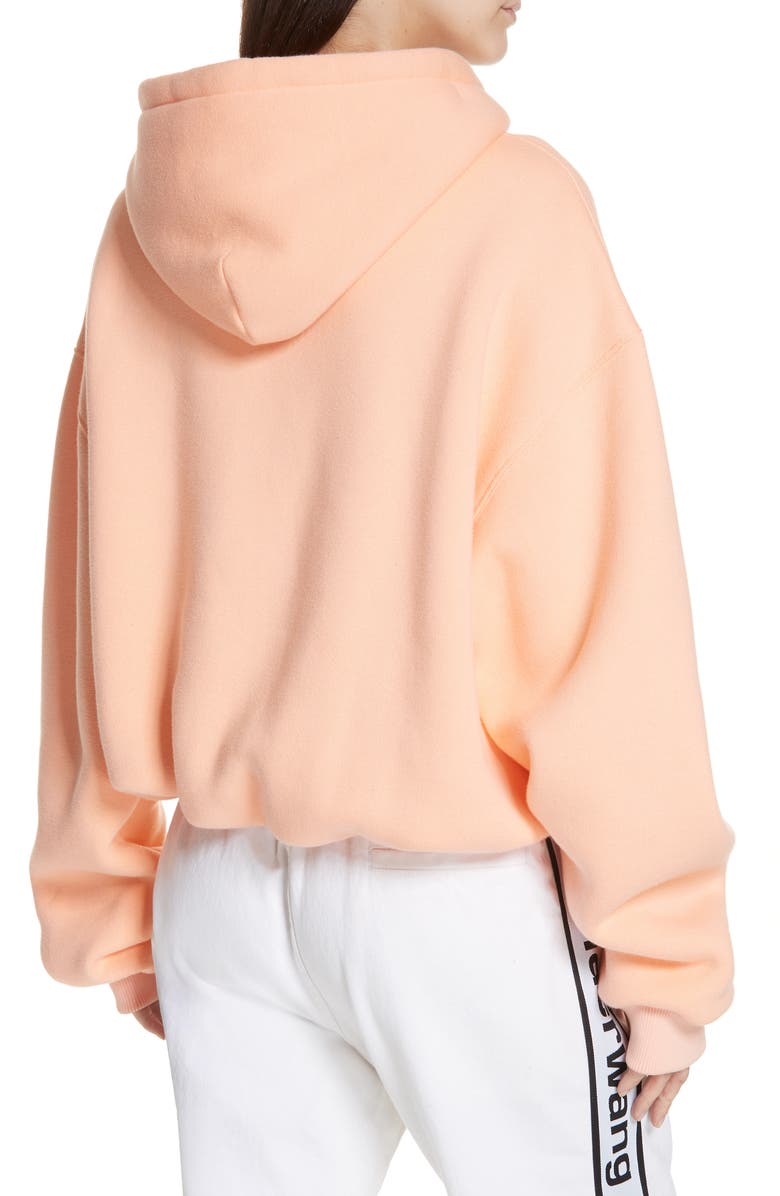 alexanderwang.t Dense Fleece Hoodie, Alternate, color, 