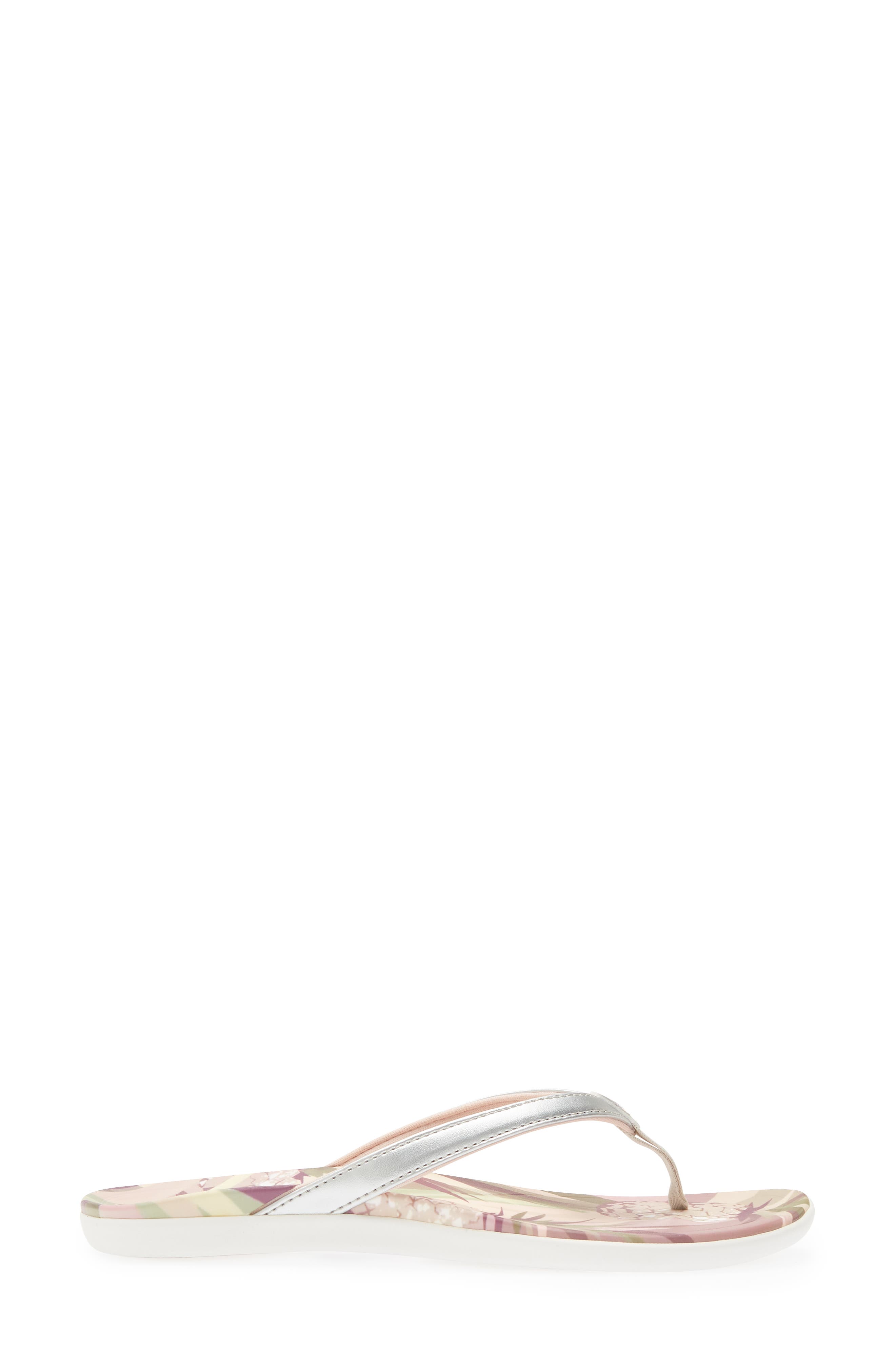 Ho'opio Hau Flip Flop, Alternate, color, SILVER P
