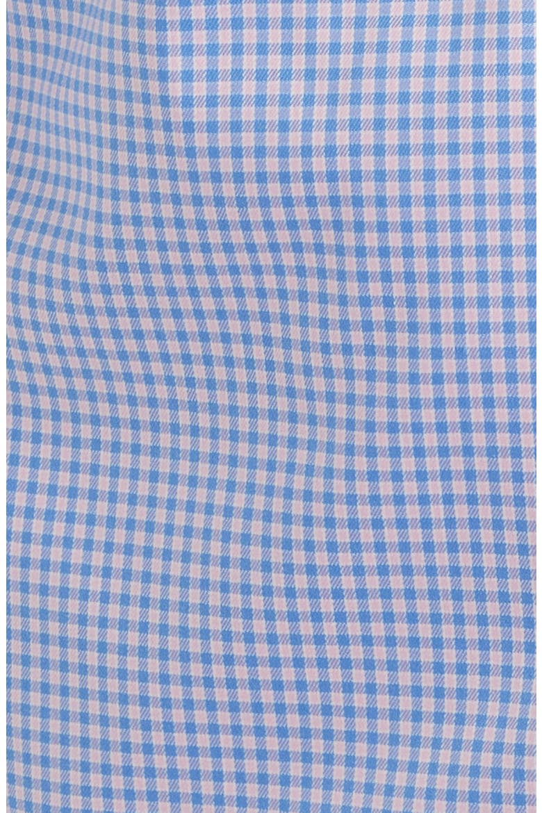 Trim Fit Check Stretch Cotton Blend Dress Shirt, Alternate, color, LIGHT BLUE/ PINK