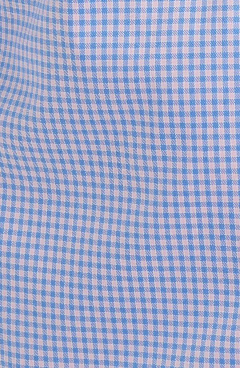 Lorenzo Uomo Trim Fit Check Stretch Cotton Blend Dress Shirt, Alternate, color, Light Blue/ Pink