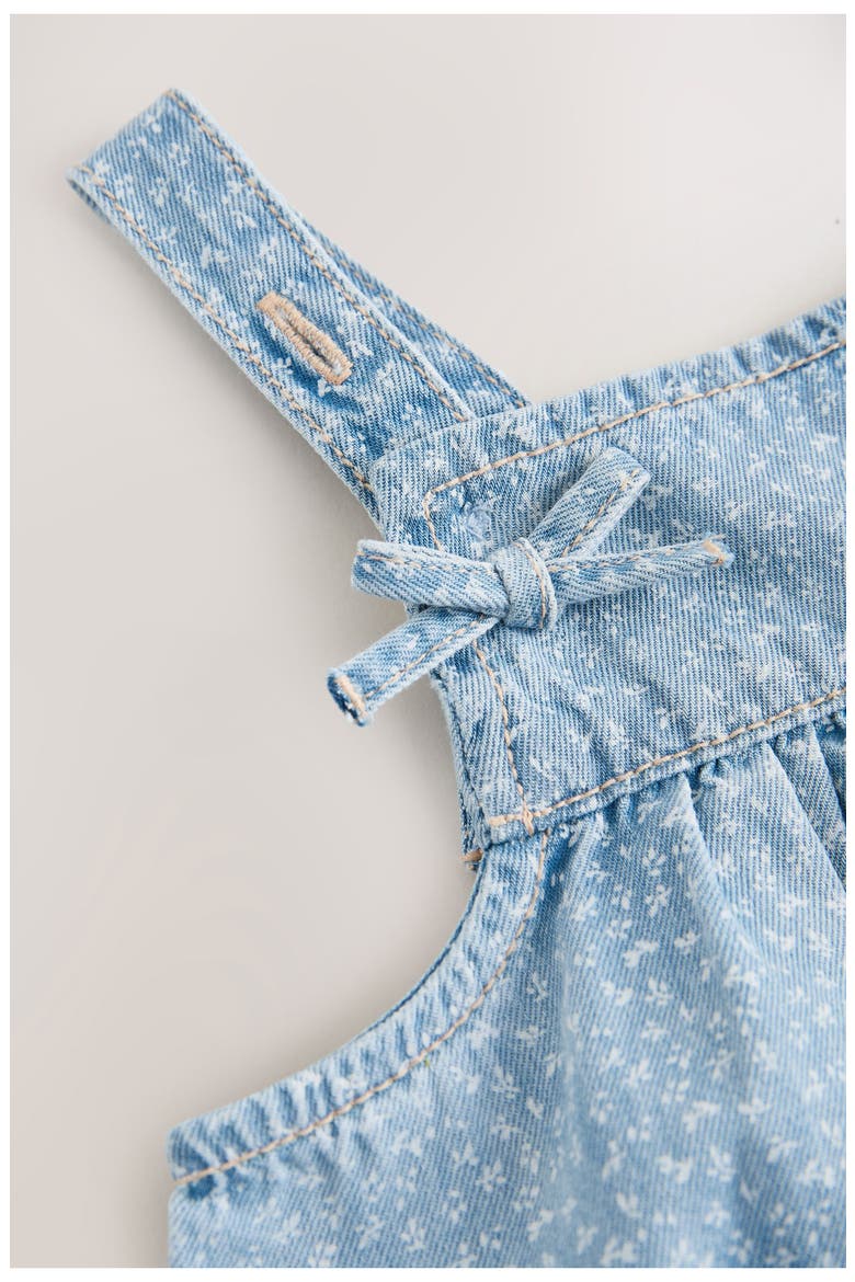 Kids' Ditsy Denim Jumpsuit, Alternate, color, BLUE