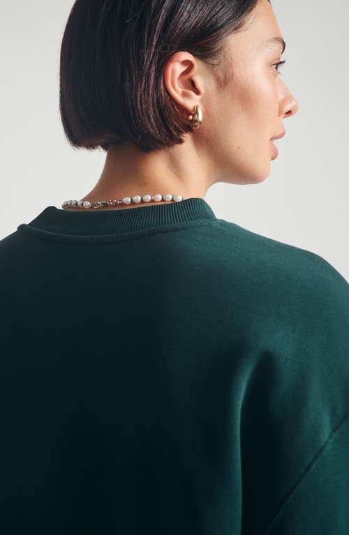 Brooklyn Industries Relaxed Graphic Sweatshirt In Green