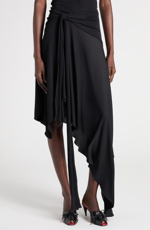 Asymmetrica Jersey Skirt