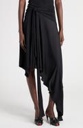 McQueen Asymmetrica Jersey Skirt