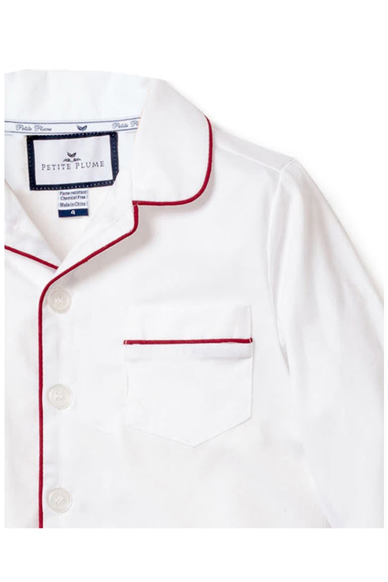 Piping Pajamas, Alternate, color, WHITE
