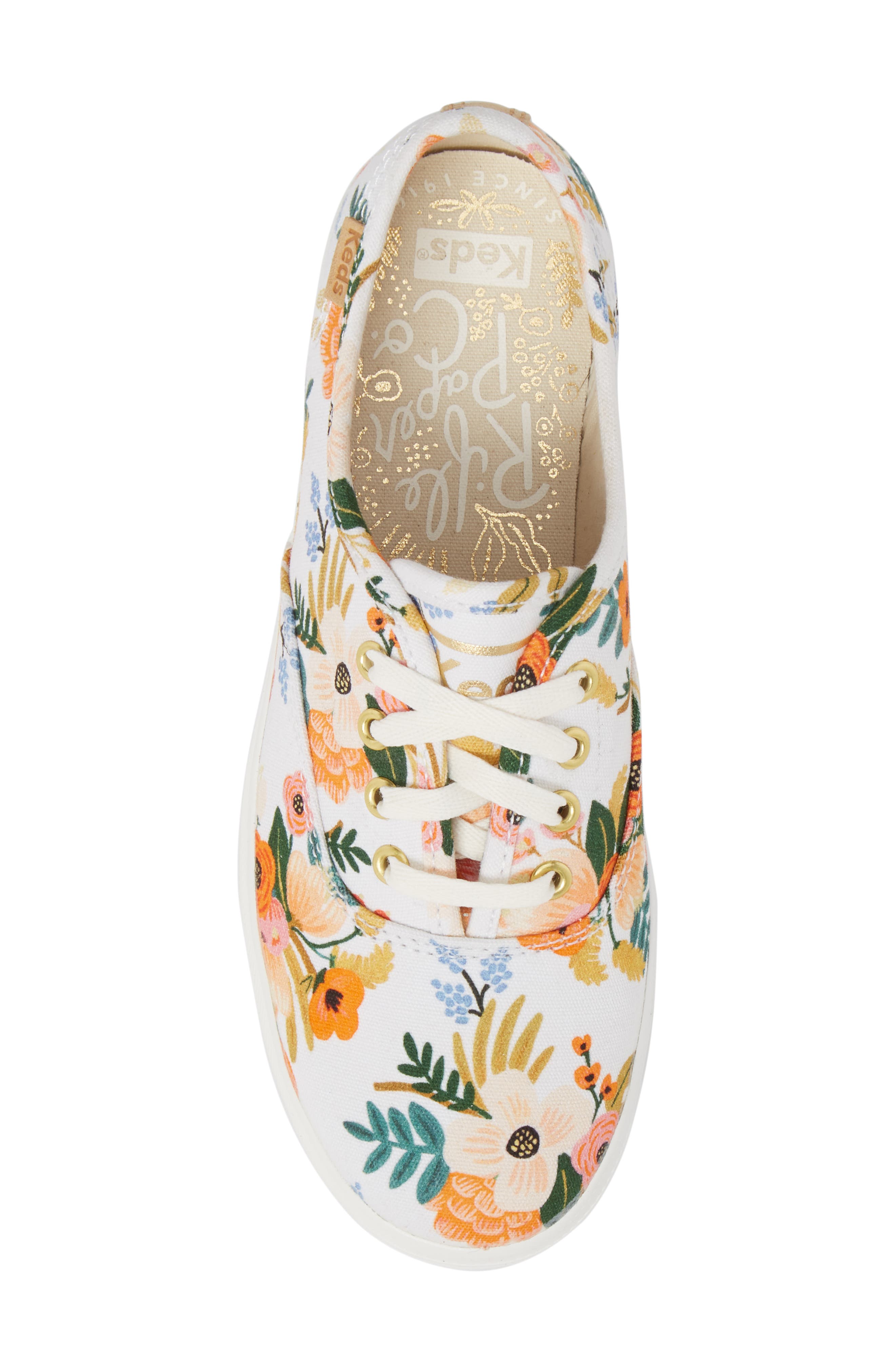Keds<sup>®</sup> x Rifle Paper Co. Floral Print Champion Sneaker, Alternate, color, 