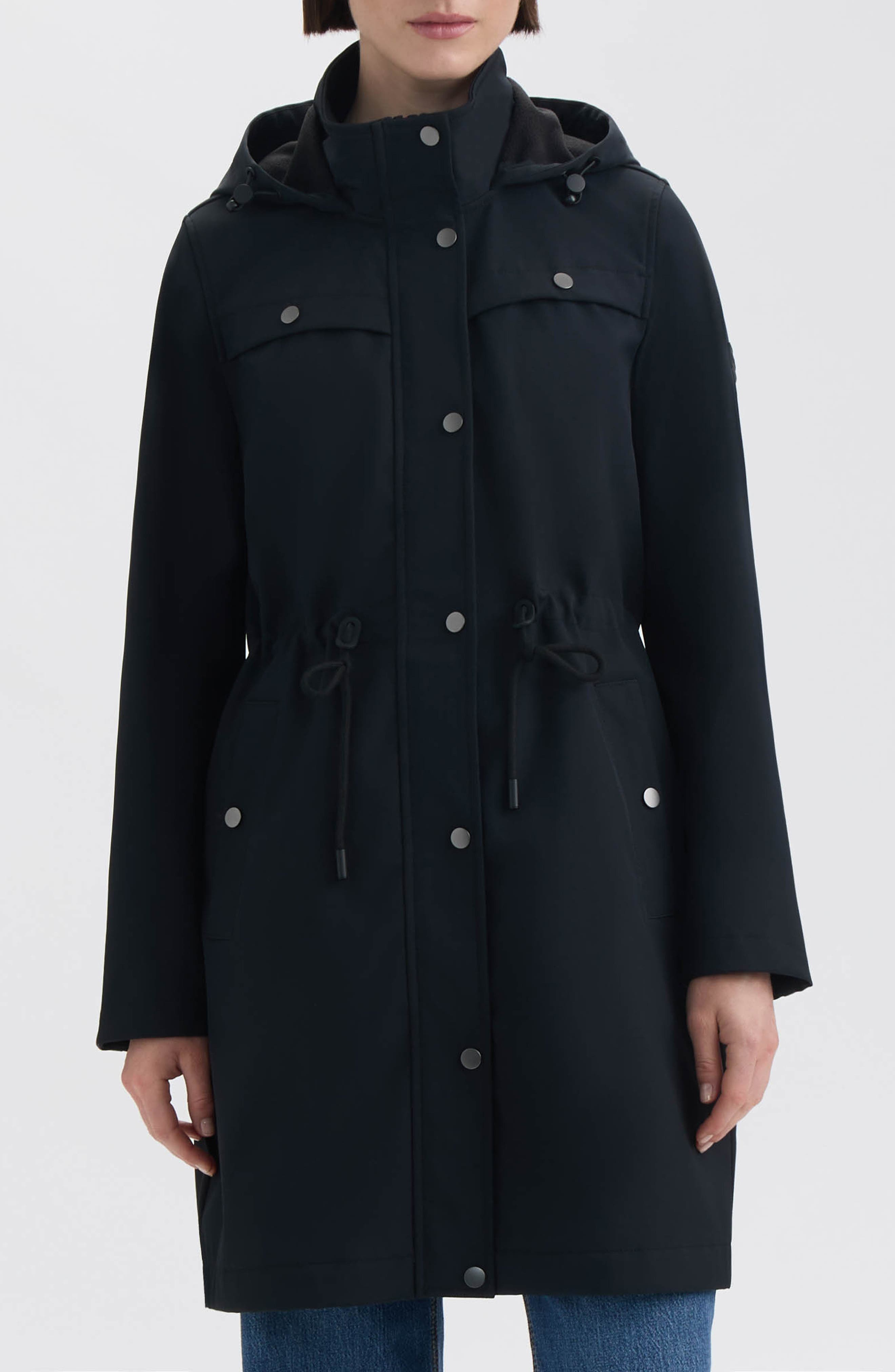 Hunter Kate Water Repellent Hooded Softshell Coat