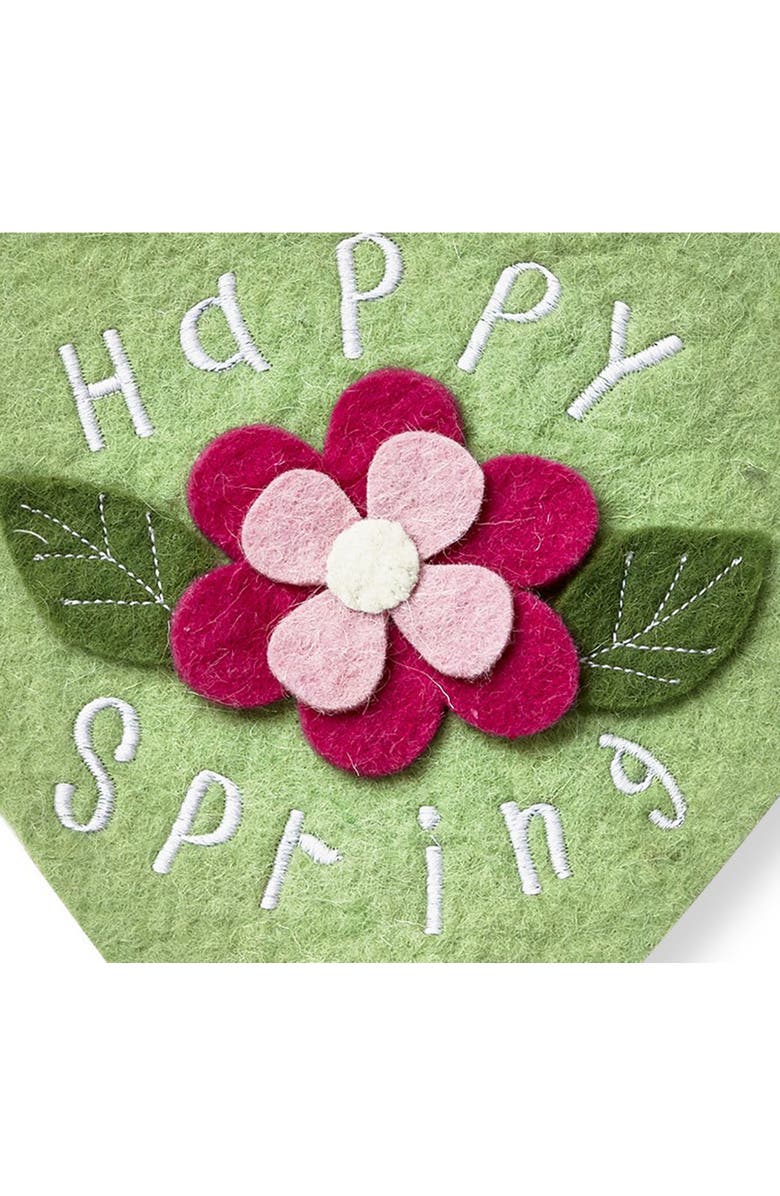 tag Happy Spring Multicolor Felt Wall Tapestry Decor, Alternate, color, Multicolored