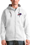 ANTIGUA Men's Antigua White Buffalo Bills Victory Full-Zip Hoodie