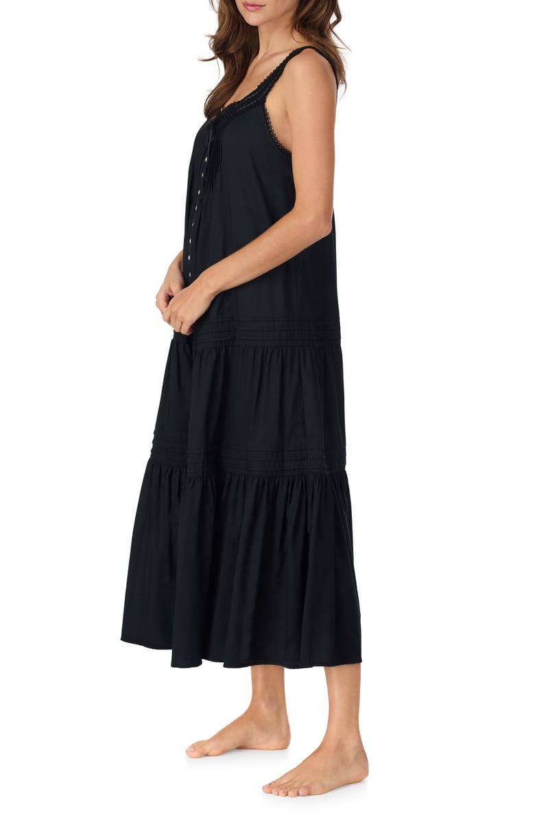 Eileen West Ballet Sleeveless Cotton Nightgown, Alternate, color,