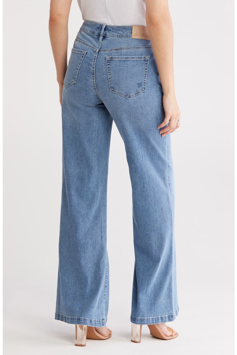 Bella Wide Leg Jeans, Alternate, color, OXFORD