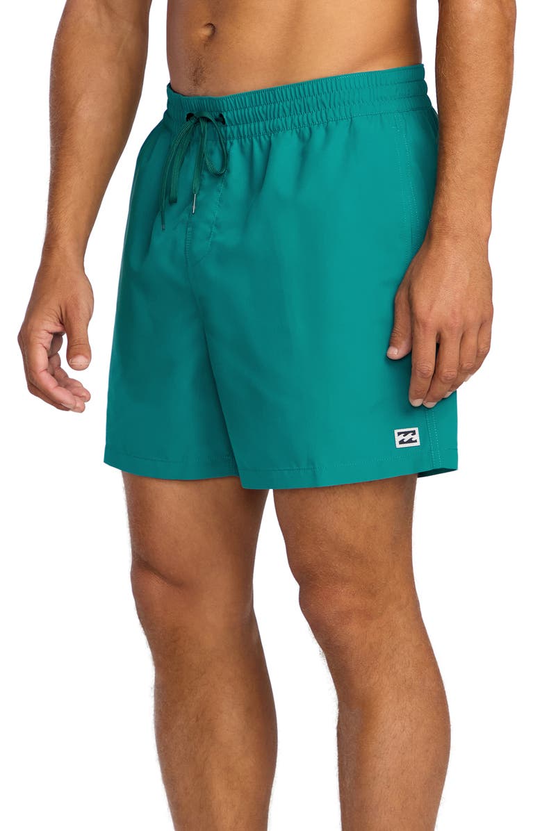 Billabong All Day Layback Swim Trunks, Alternate, color, Real Teal