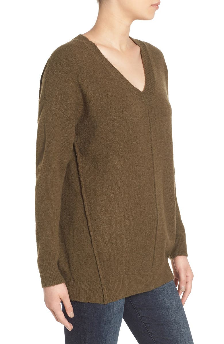 Dreamers by Debut Seamed V-Neck Pullover, Alternate, color, 