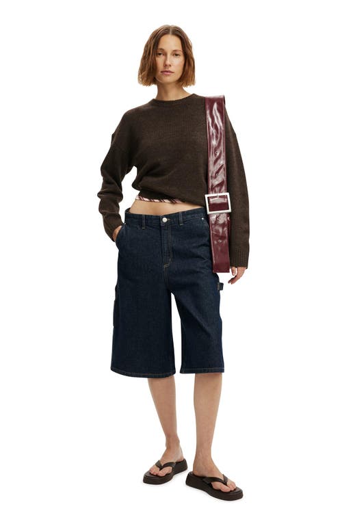 Cotton On Luxe Crew Sweater In Brown