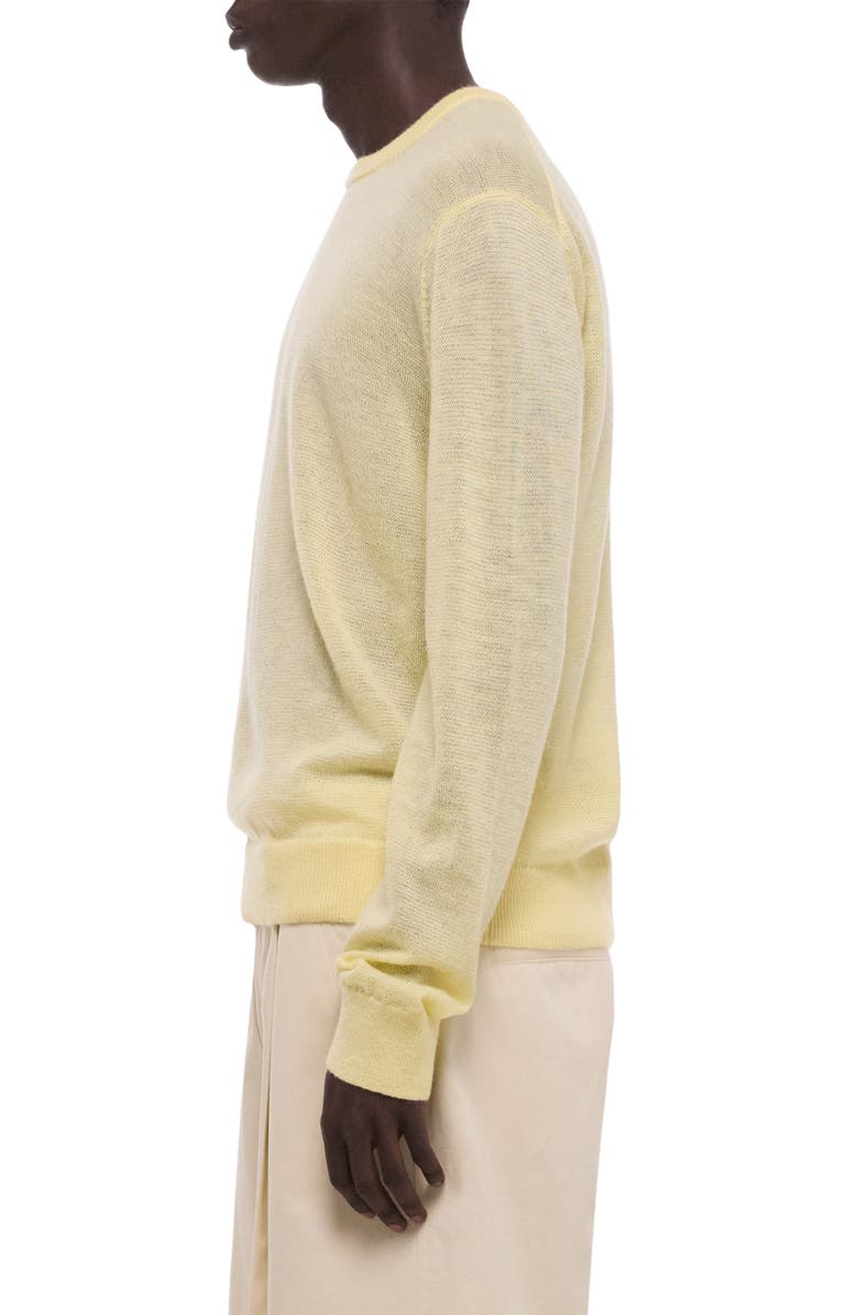 Helmut Lang Merino Wool Blend Sweater, Alternate, color, Yellow