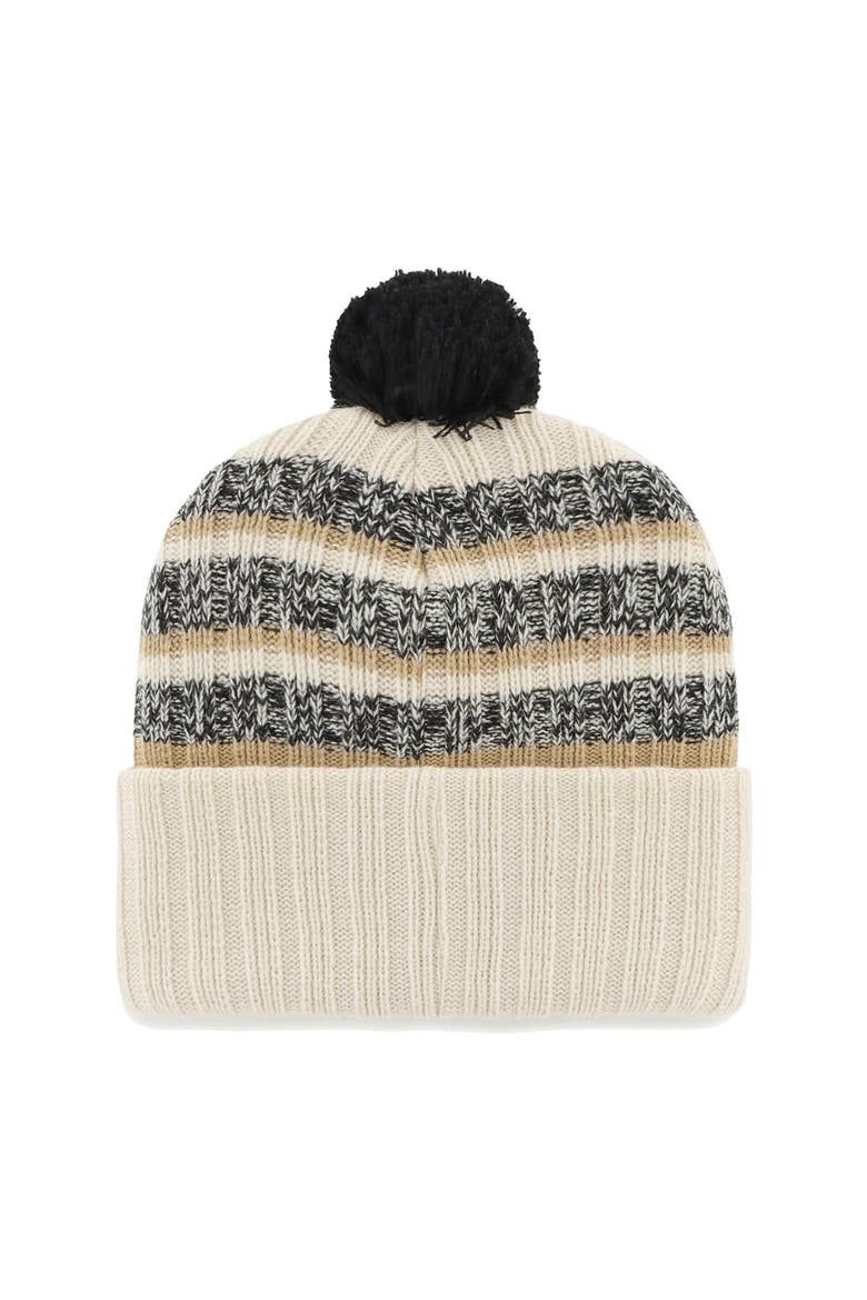 Men's '47 Natural Miami Marlins Tavern Cuffed Knit Hat with Pom, Alternate, color, Natural