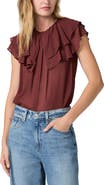 PAIGE Lucia Double Ruffle Collar Top