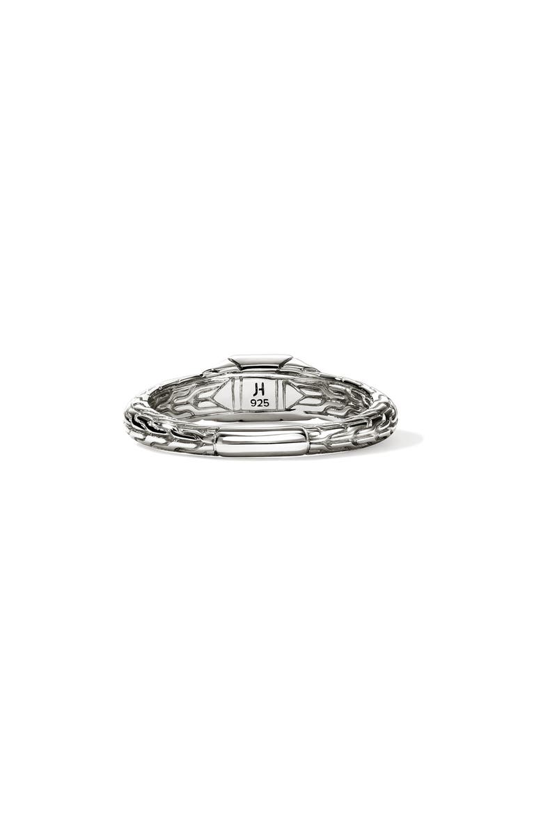 Icon Stud Ring with Pavé Diamonds, Alternate, color, SILVER
