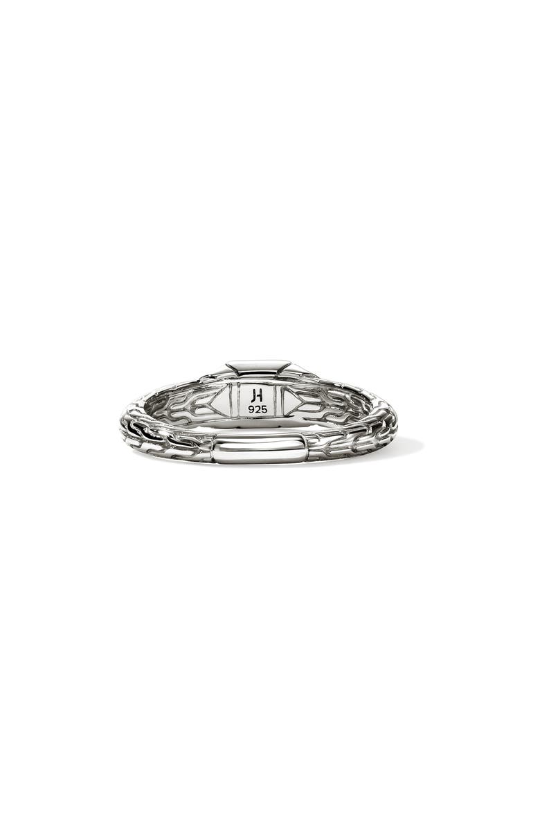 John Hardy Icon Stud Ring with Pavé Diamonds, Alternate, color, Silver