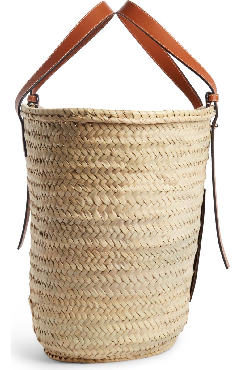 Loewe Large Logo Straw Tote, Alternate, color,