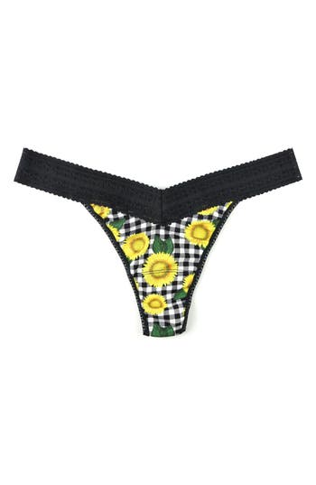 Hanky Panky Print Dream Thong In Fields Of Gold