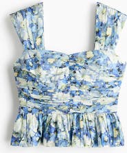 H&M Gathered Peplum Top