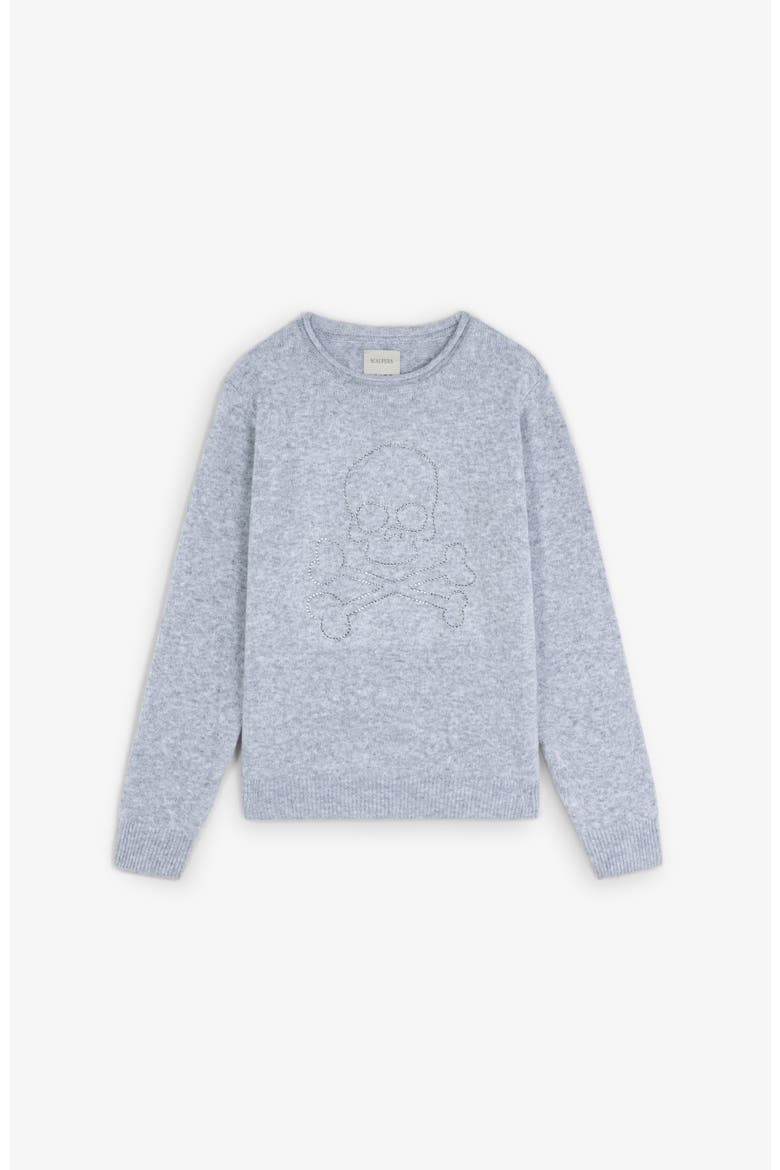 Skull Tricot Girls, Main, color, Greymelange