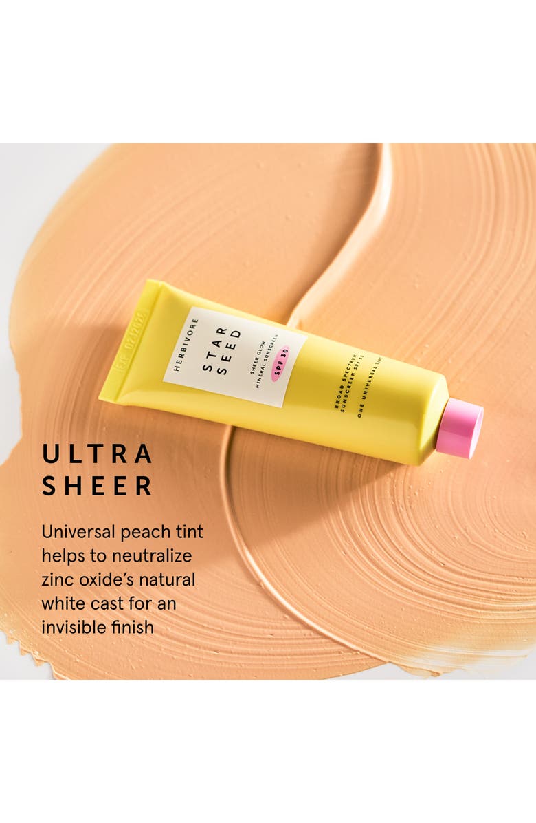 Herbivore Botanicals Star Seed Sheer Glow Mineral Sunscreen SPF 30, Alternate, color,